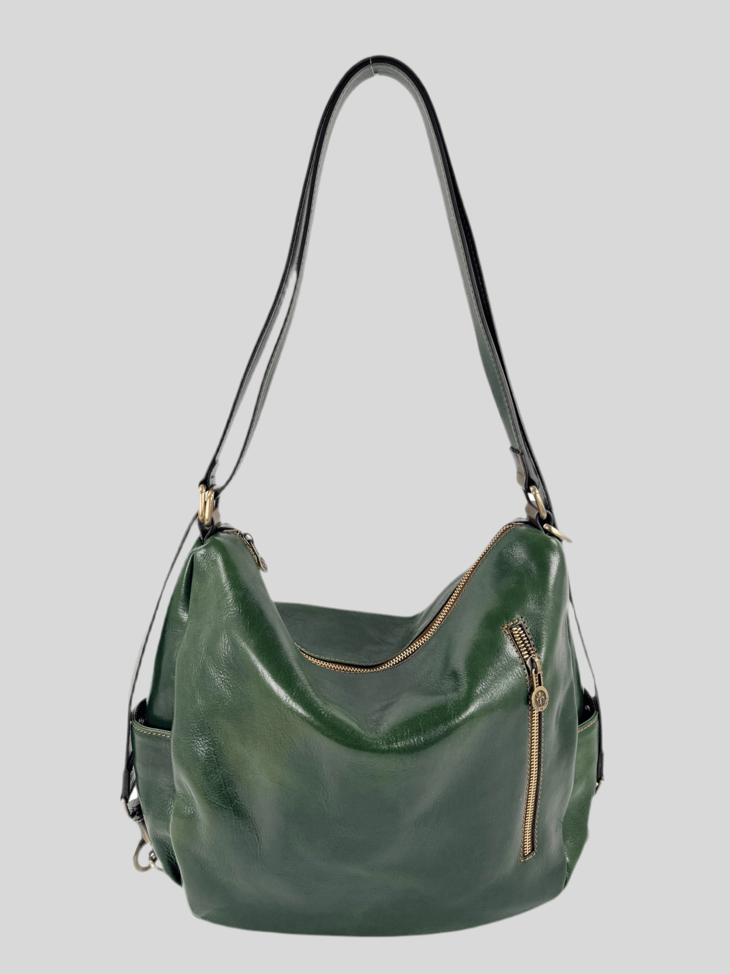 Borsa/ Zaino in cuoio al vegetale-Mahzel