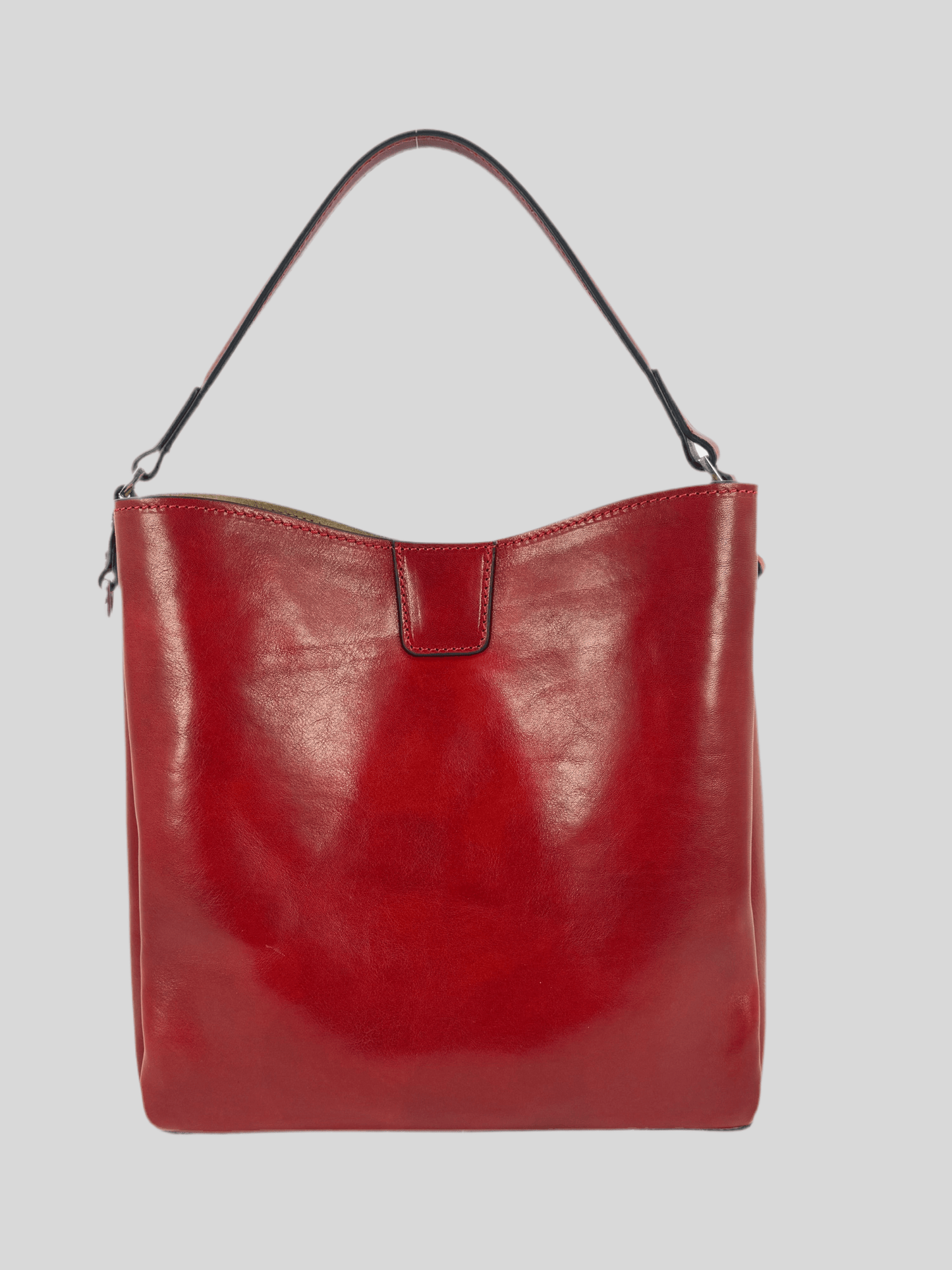 Borsa in cuoio con pochette