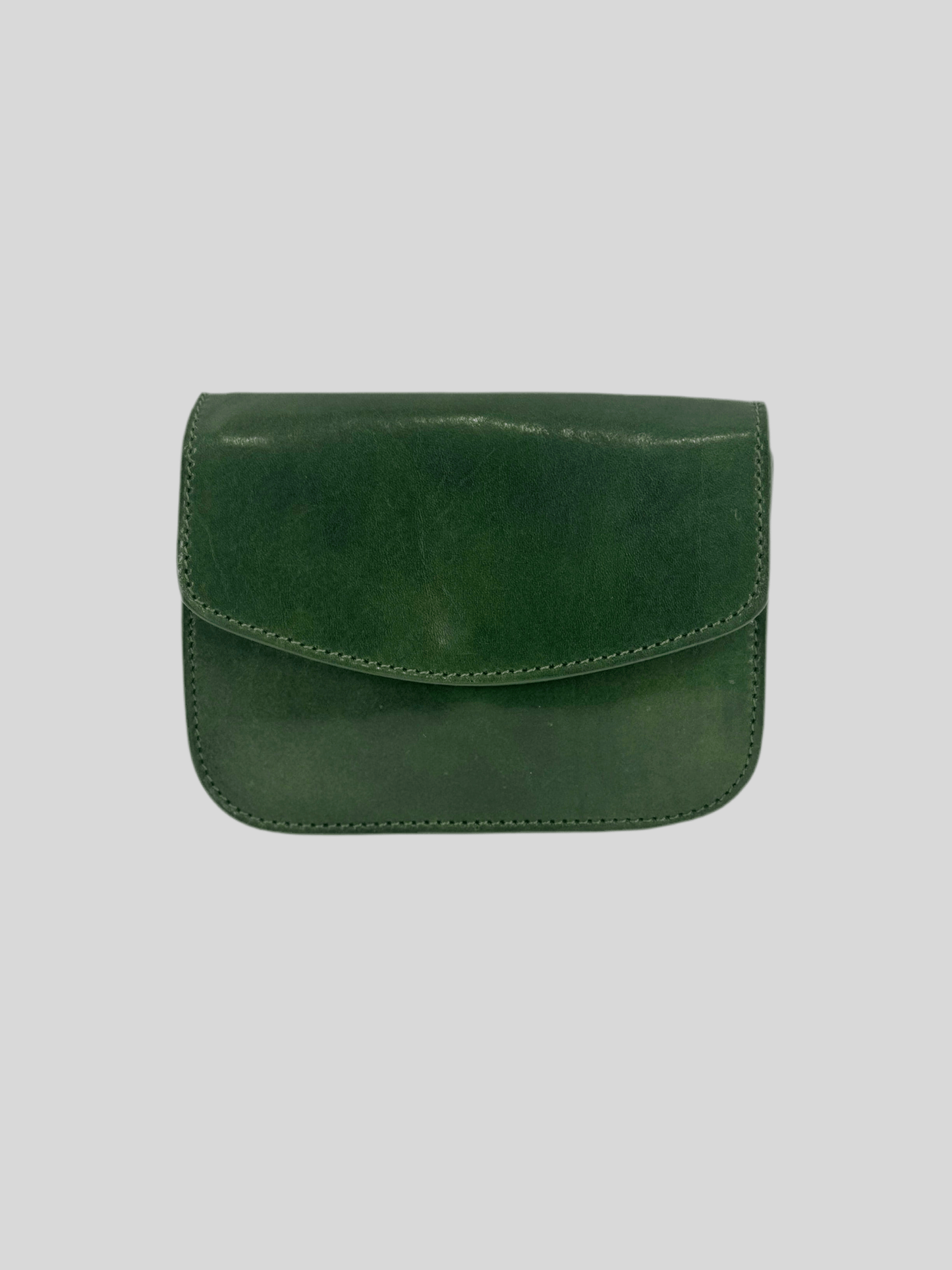 Borsetta cuoio tamponato a mano