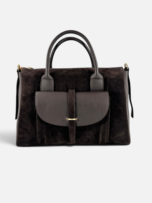 bauletto camoscio e vitello martellato CM01
