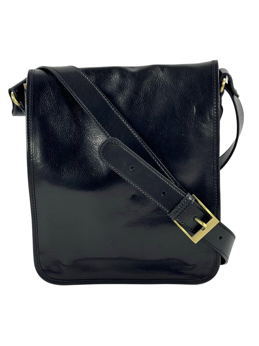 Borsello grande tre scomparti in cuoio conciato al vegetale -Mahzel