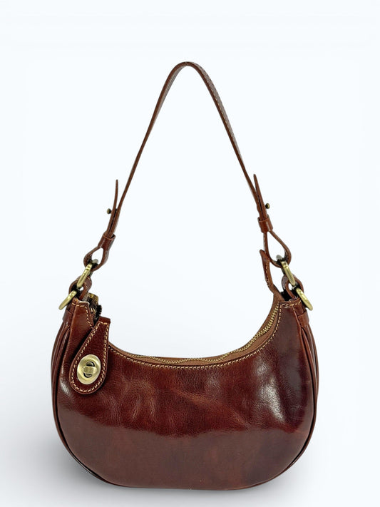 borsetta cuoio mezzaluna