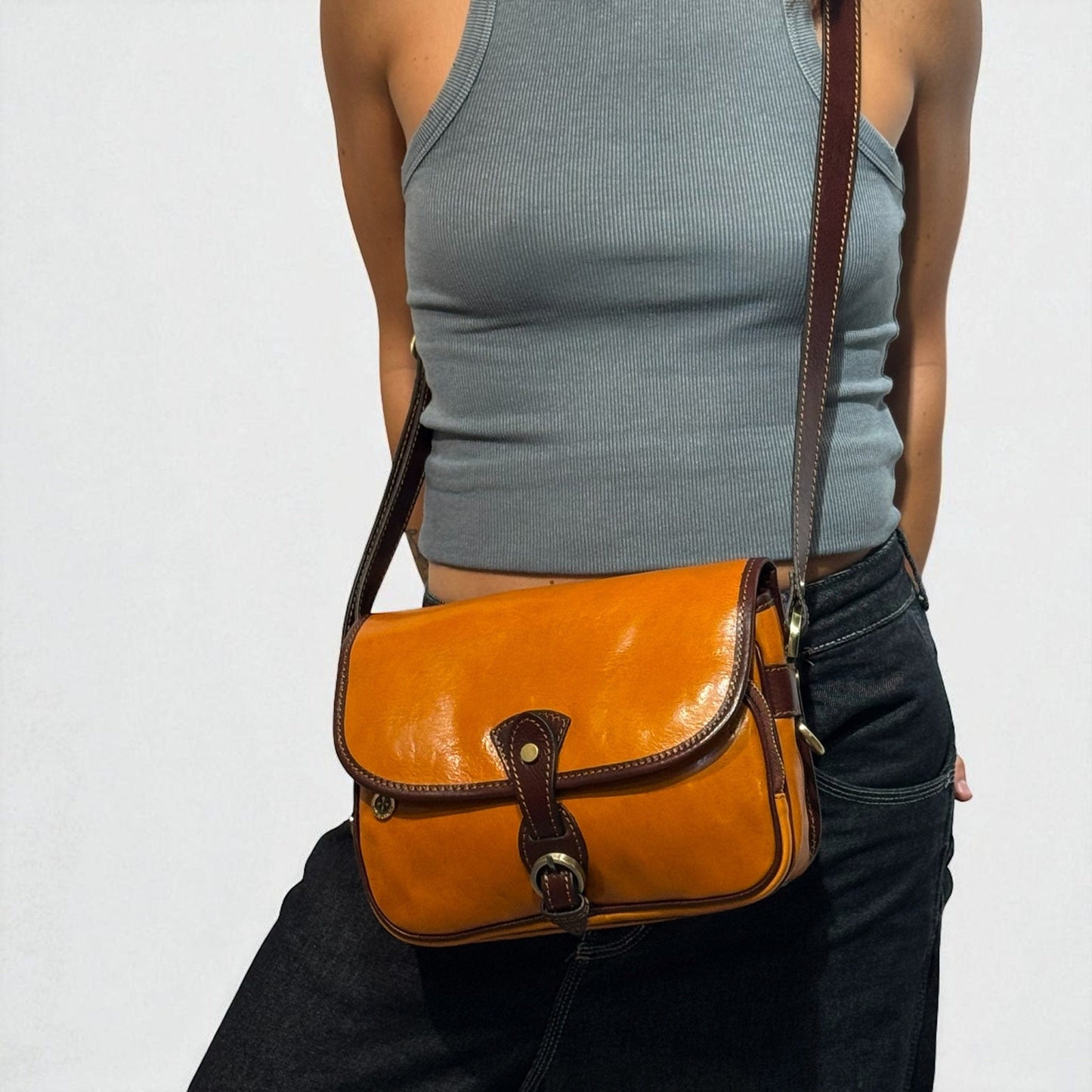 Borsa postina in cuoio Anita