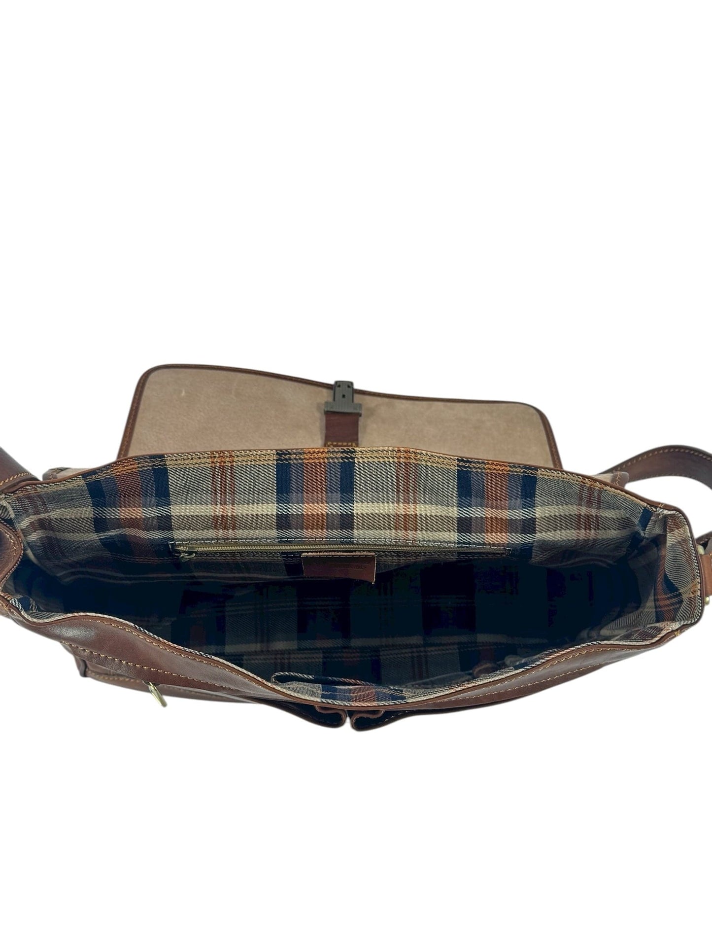 cartella e messenger in cuoio pieno fiore conciato al vegetale Savona - Mahzel