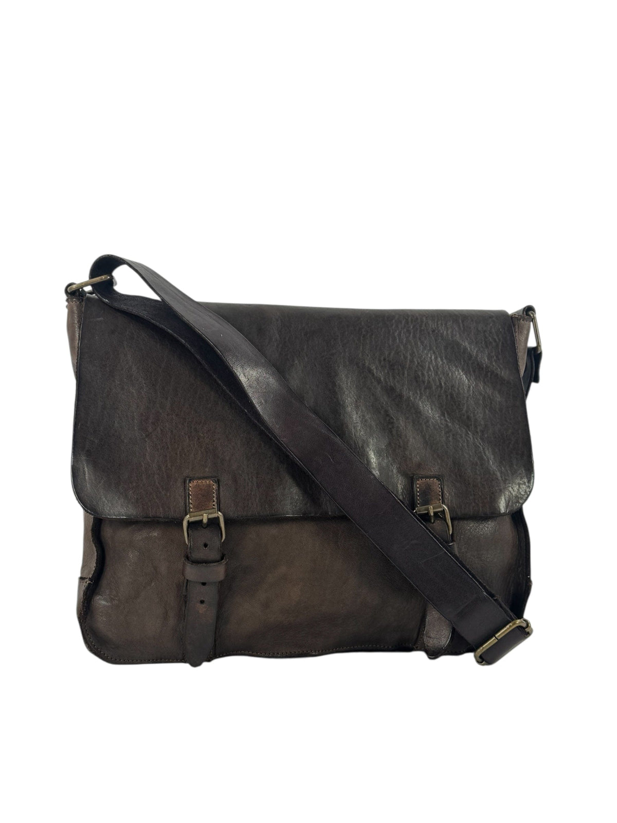 Messenger bag in vacchetta e cuoio tinto in capo Country P.-Mahzel