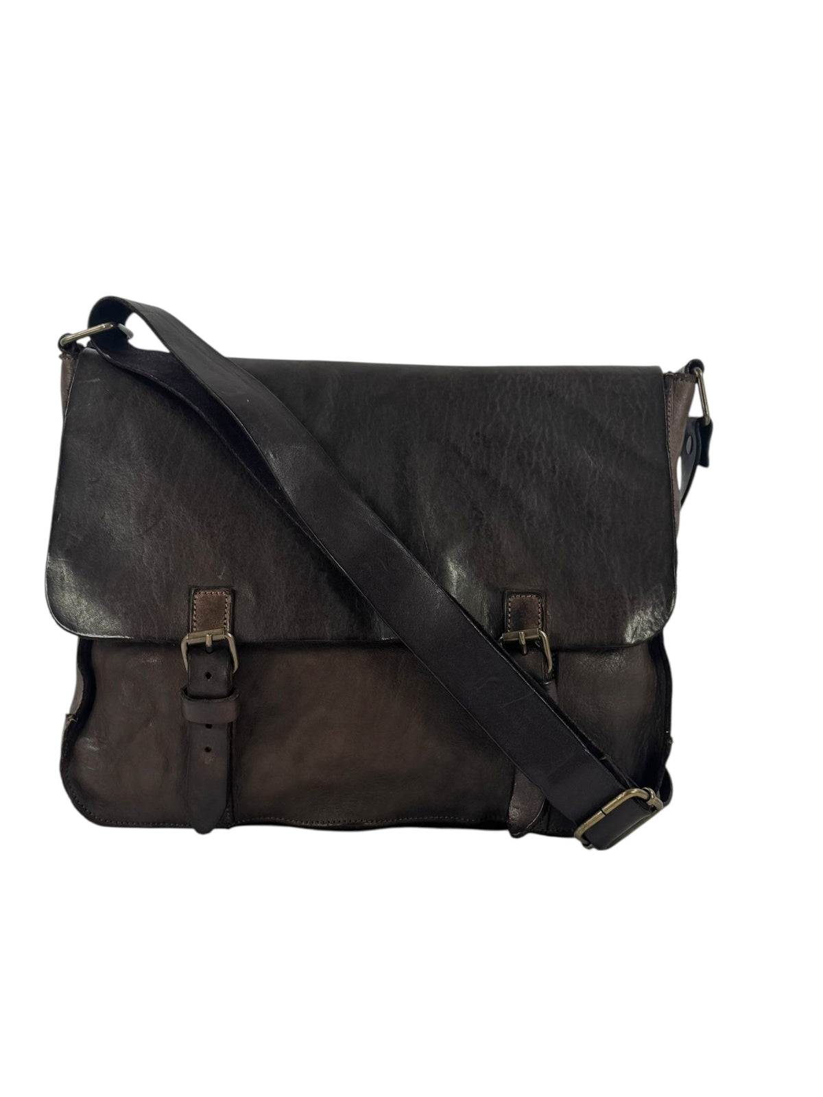 Messenger bag in vacchetta e cuoio tinto in capo Country P.-Mahzel