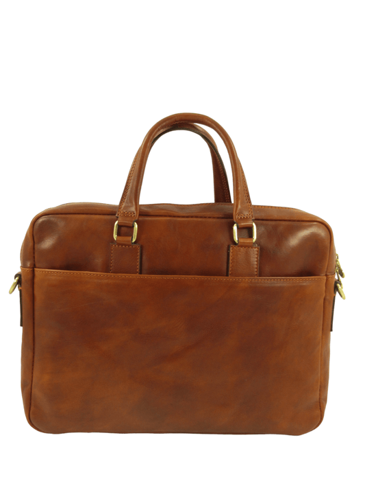 cartella in cuoio conciato al vegetale