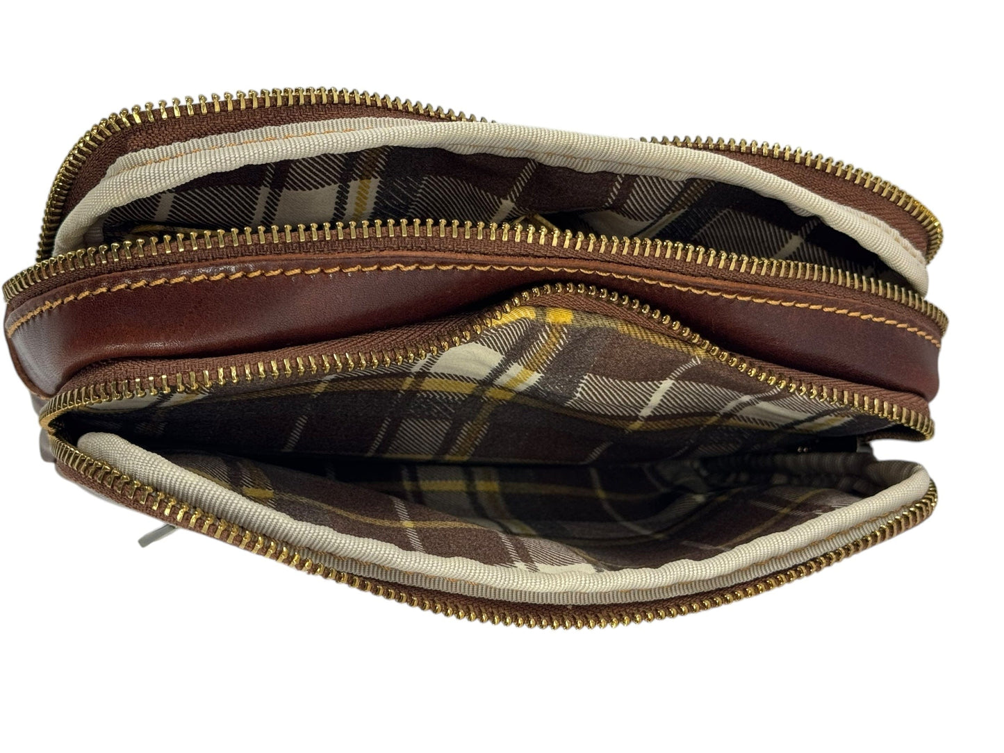 Borsello/pochette a mano in cuoio