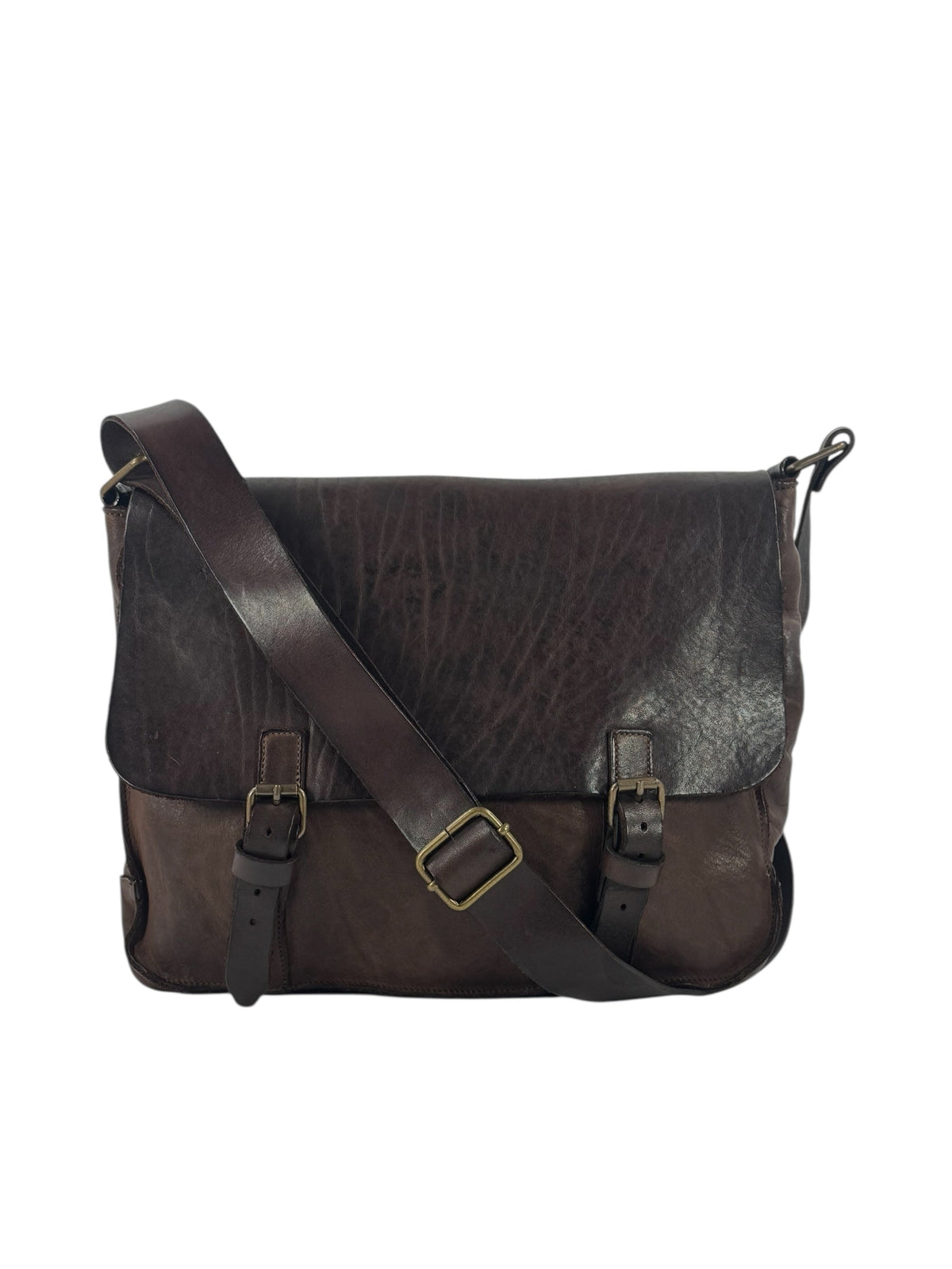 Messenger bag in vacchetta e cuoio tinto in capo Country P.-Mahzel