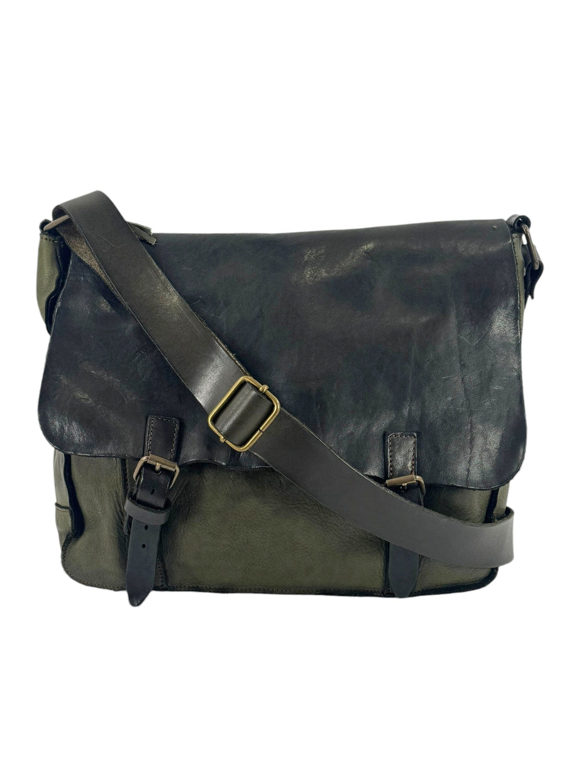 Messenger bag in vacchetta e cuoio tinto in capo Country P.-Mahzel