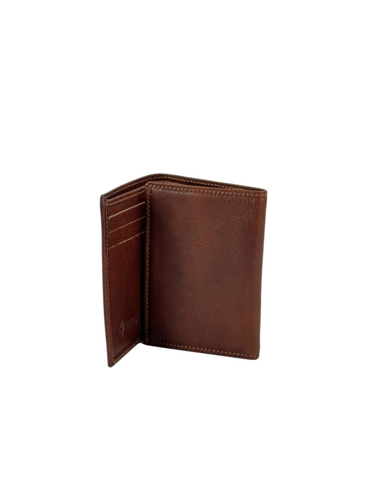 Portafogli/portacarte in cuoio a librettino