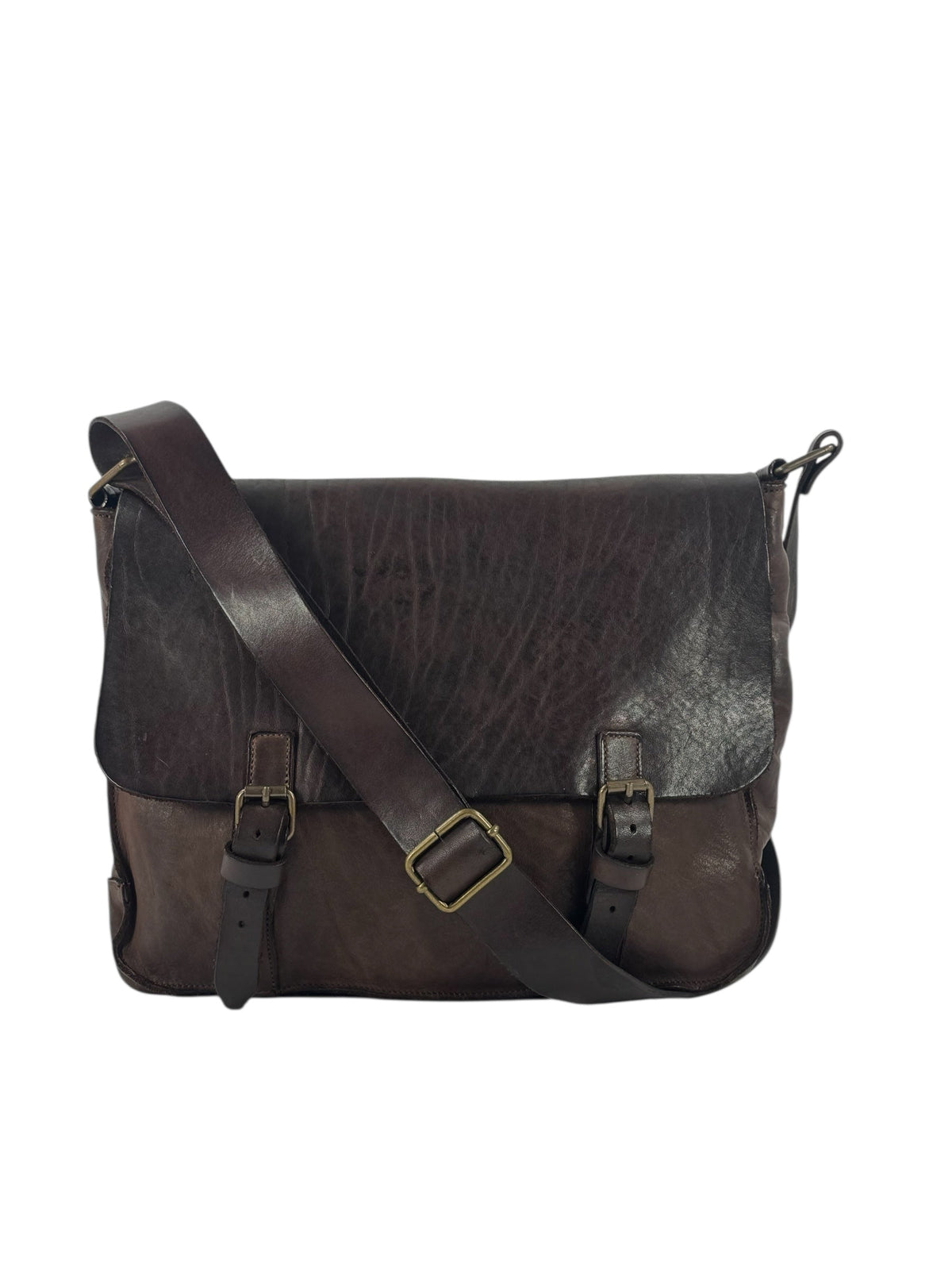 Messenger bag in vacchetta e cuoio tinto in capo Country P.-Mahzel