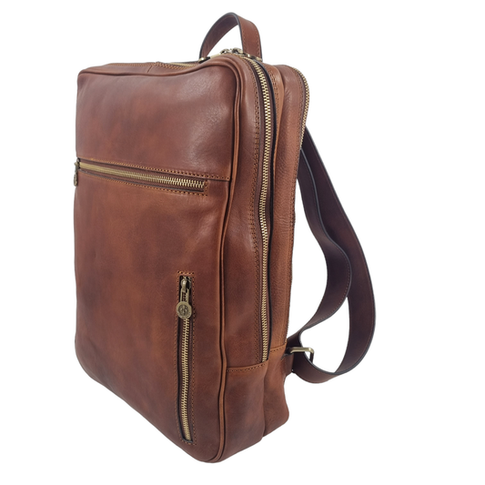 Zaino Compact in cuoio