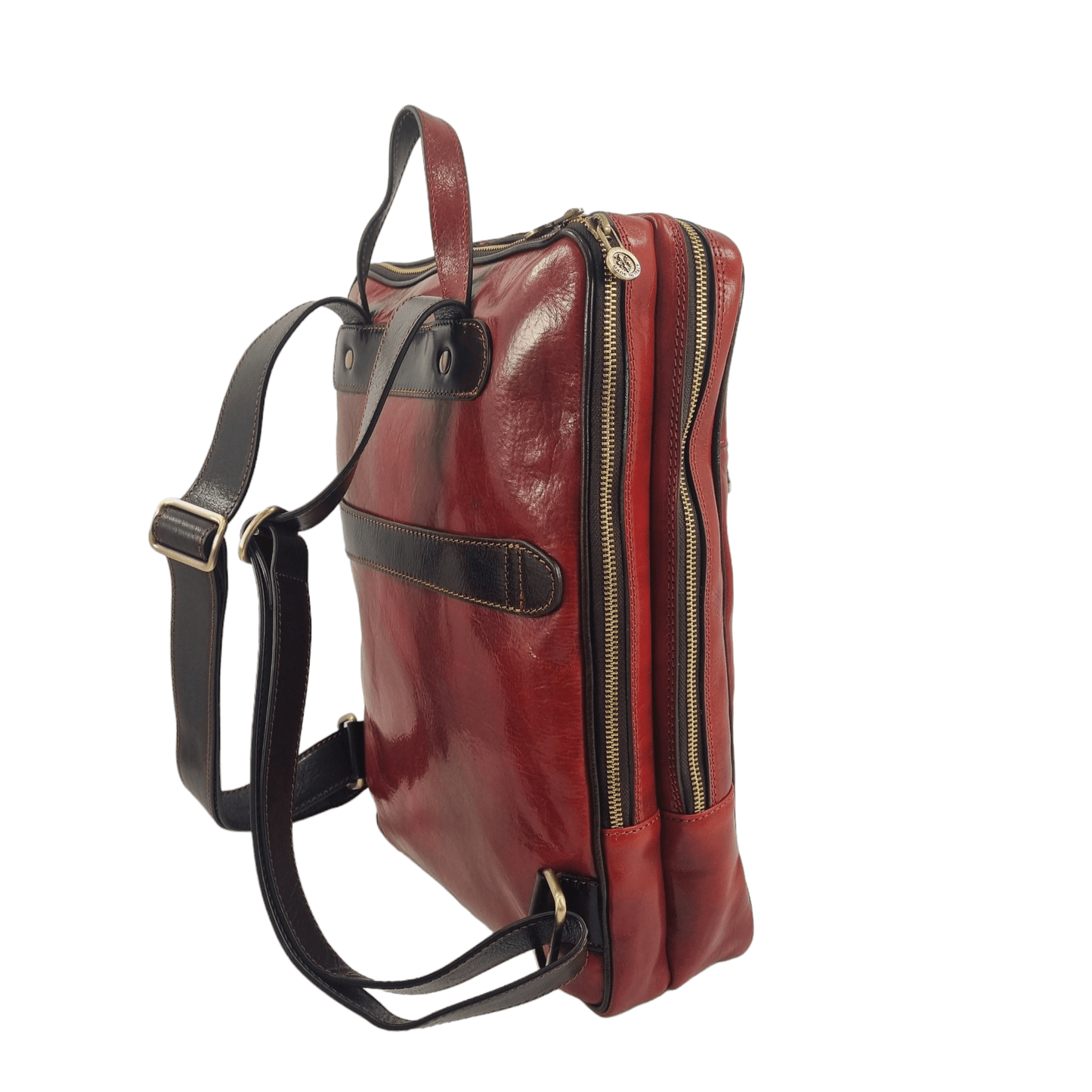 Zaino Compact in cuoio