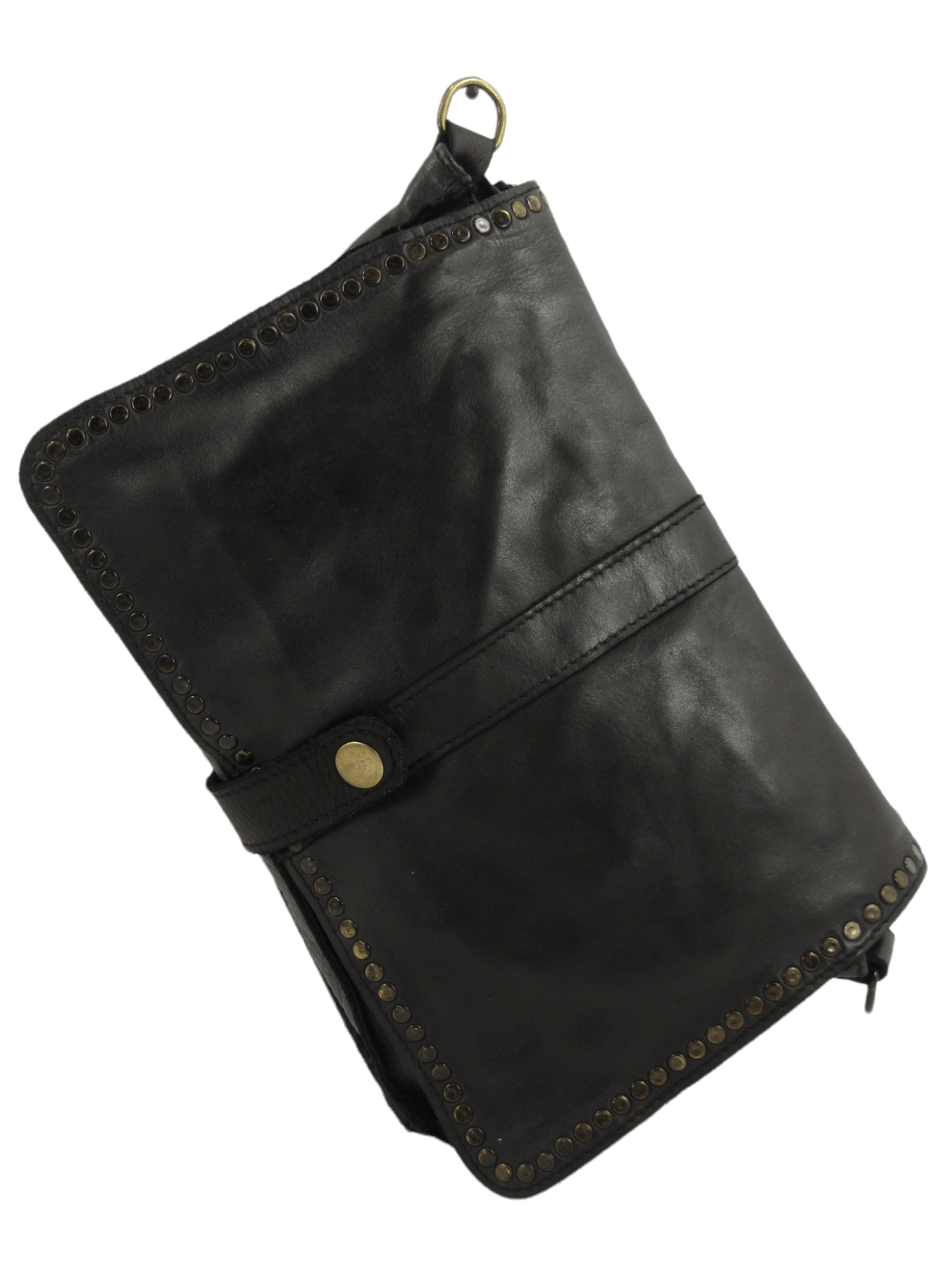 Borsa tracolla e a mano in pelle morbida decorata con borchie Giorgia-Mahzel