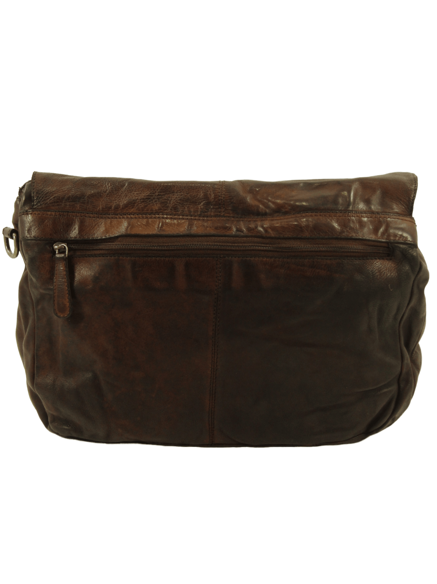 messenger in pelle effetto vintage multi scomparti -Mahzel