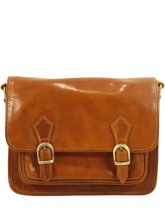 Postina in cuoio primo fiore con fibbiette - Mahzel