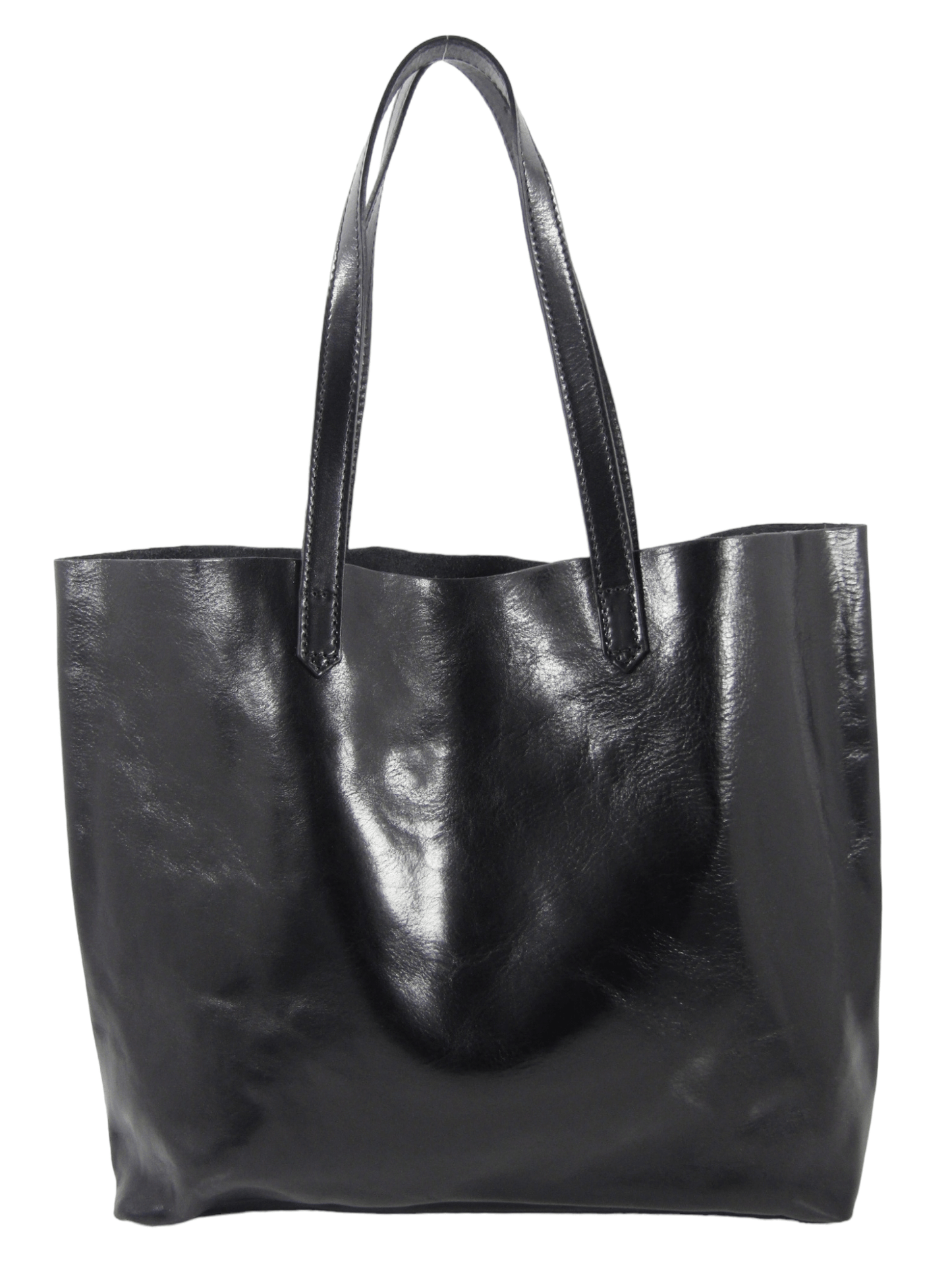 Shopper in cuoio sfoderata aperta -Mahzel