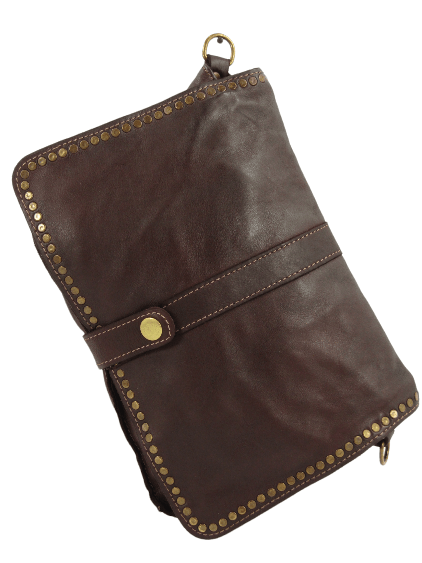 Borsa tracolla e a mano in pelle morbida decorata con borchie Giorgia-Mahzel