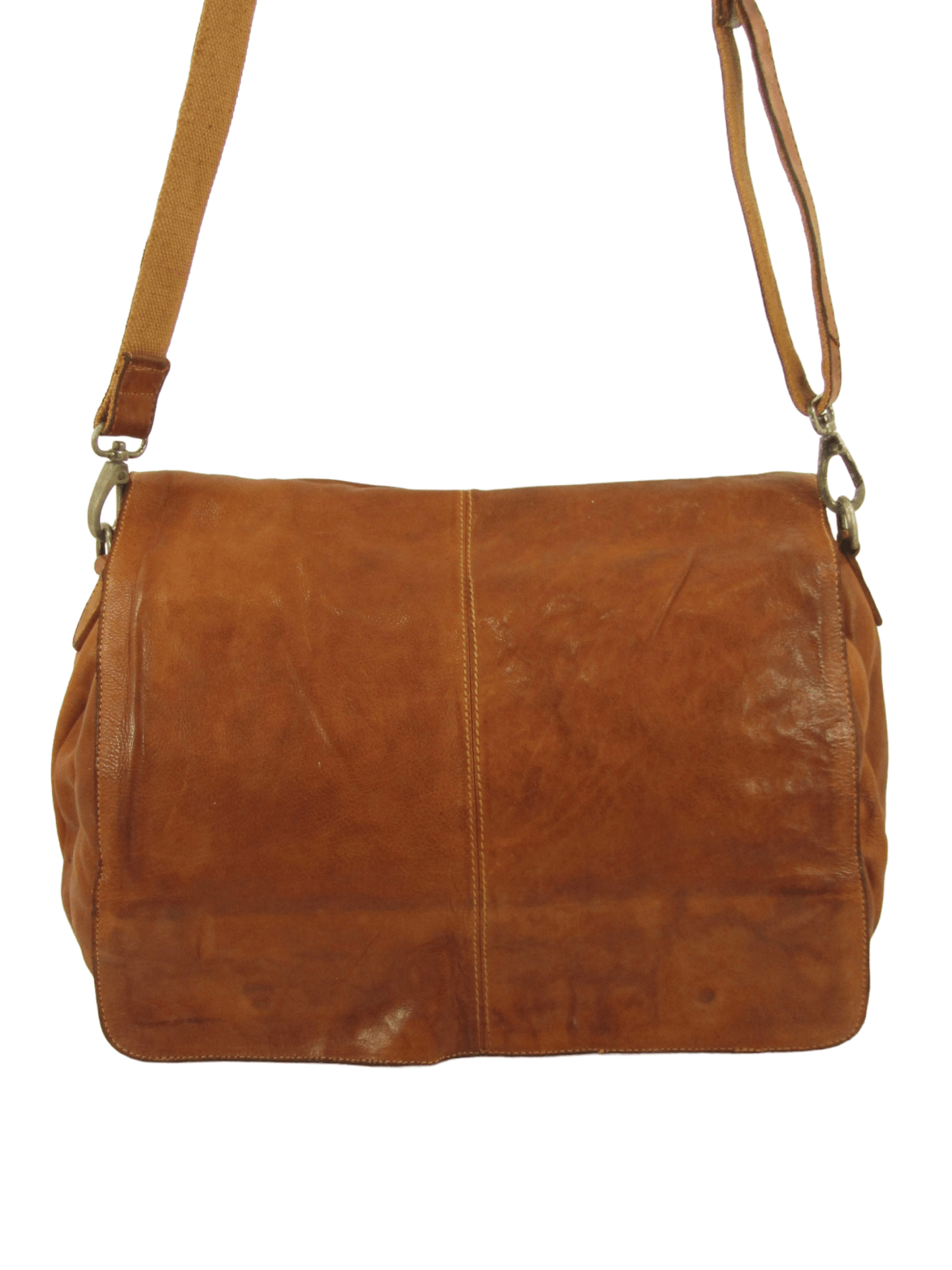 messenger in pelle effetto vintage multi scomparti -Mahzel