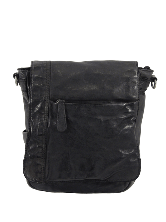 Borsello in pelle lavata effetto vintage - Mahzel