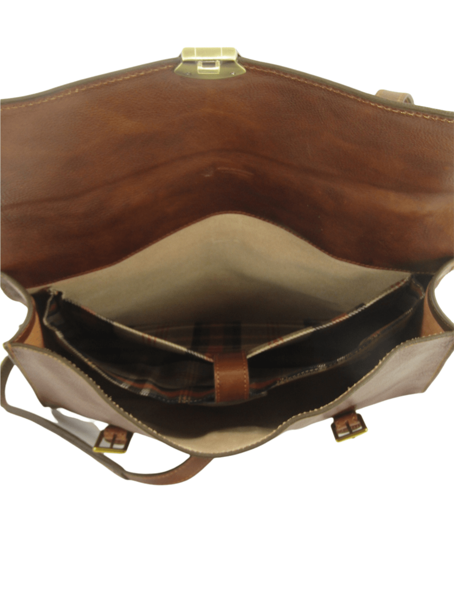 Cartella Zaino Messenger in Cuoio primo fiore conciato al vegetale - Mahzel