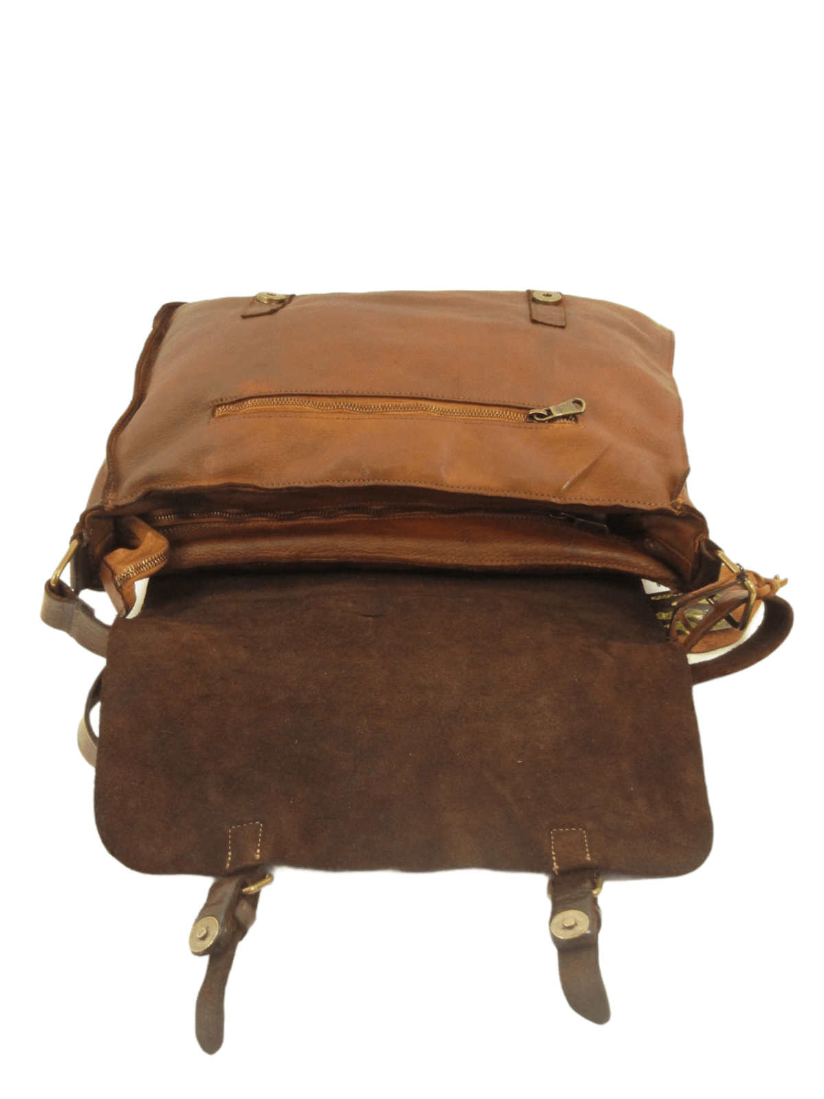 messenger dettagli colore marrone