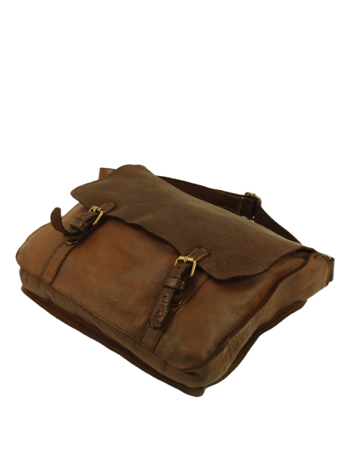 Messenger bag in vacchetta e cuoio tinto in capo Country P.-Mahzel