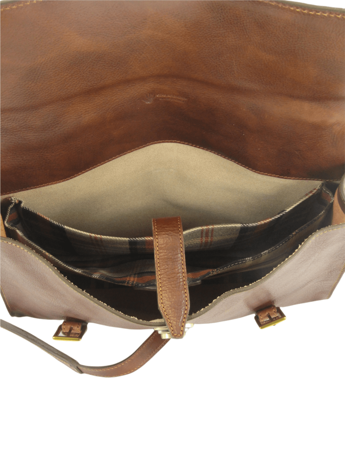 Cartella Zaino Messenger in Cuoio primo fiore conciato al vegetale - Mahzel
