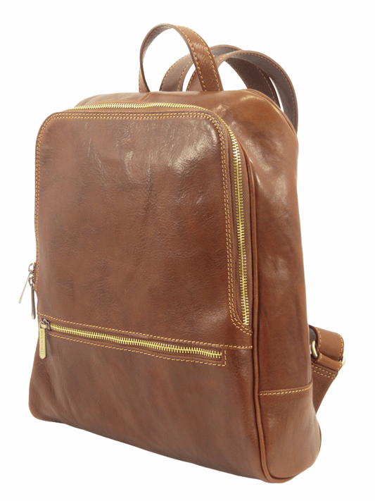 Zaino in Cuoio chiusura con zip - Mahzel