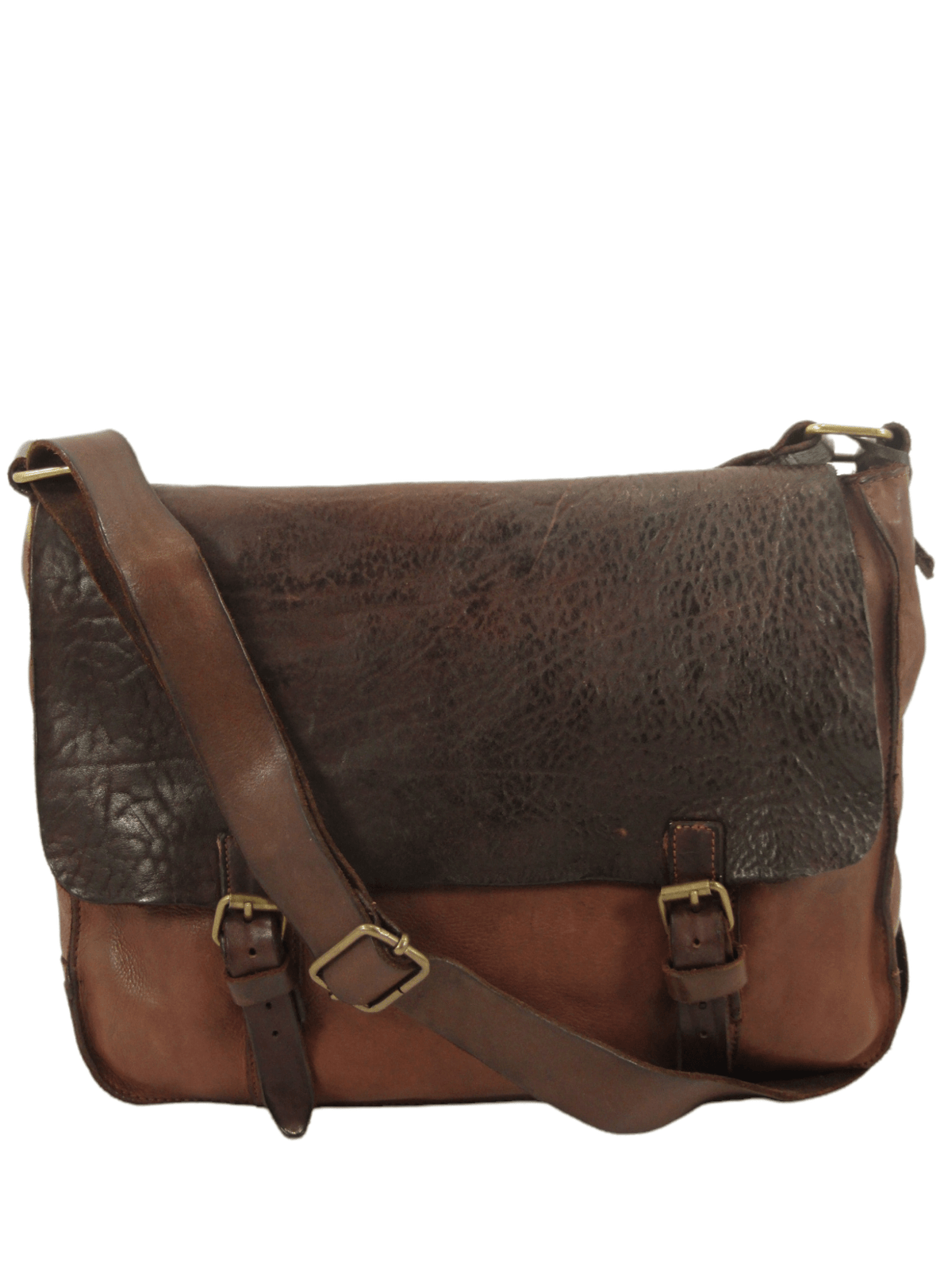 Messenger bag in vacchetta e cuoio tinto in capo Country P.-Mahzel