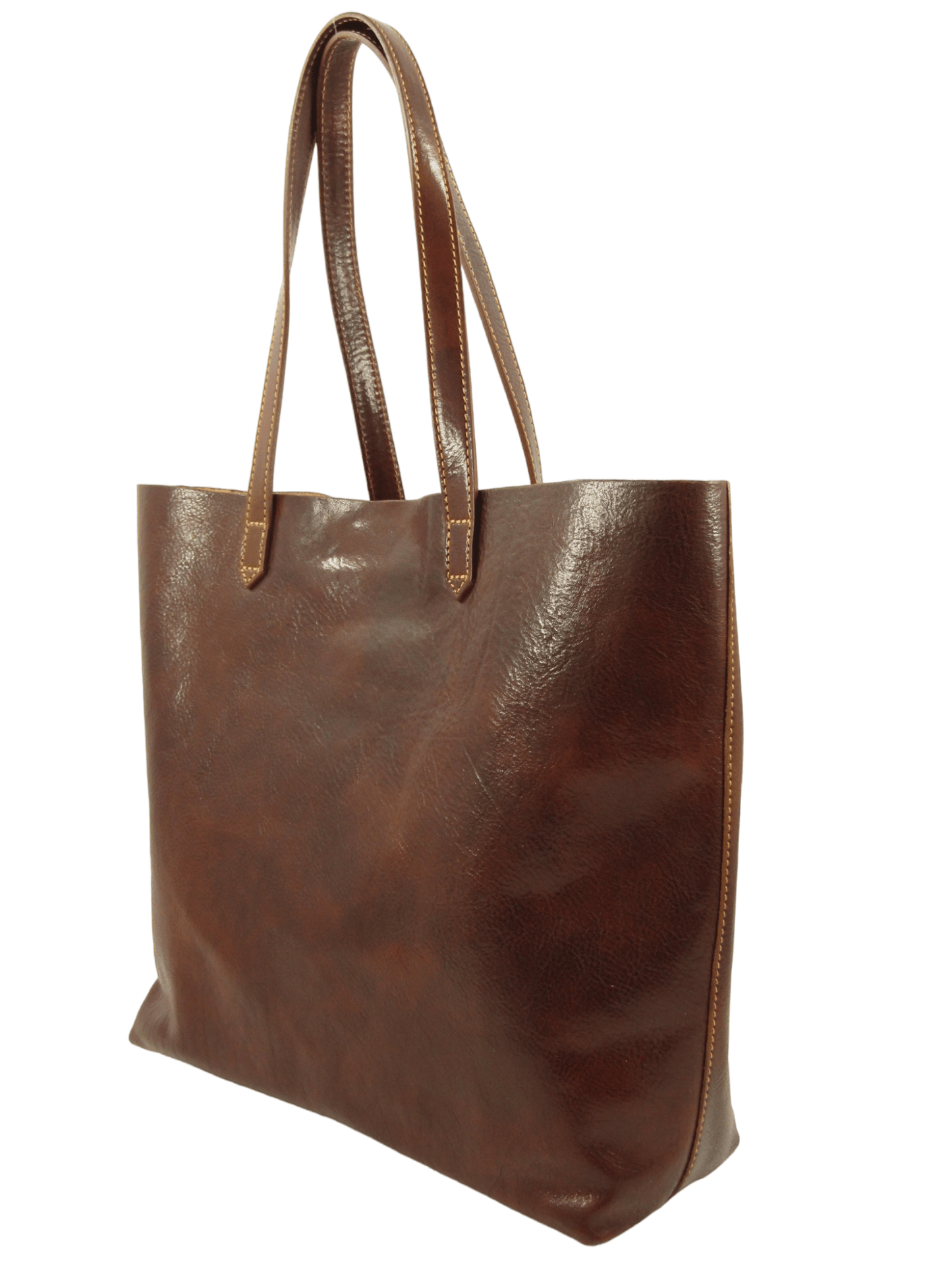 Shopper in cuoio sfoderata aperta -Mahzel