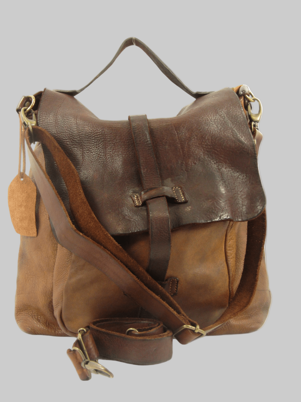 Zaino e borsa in cuoio lavato Country - Mahzel