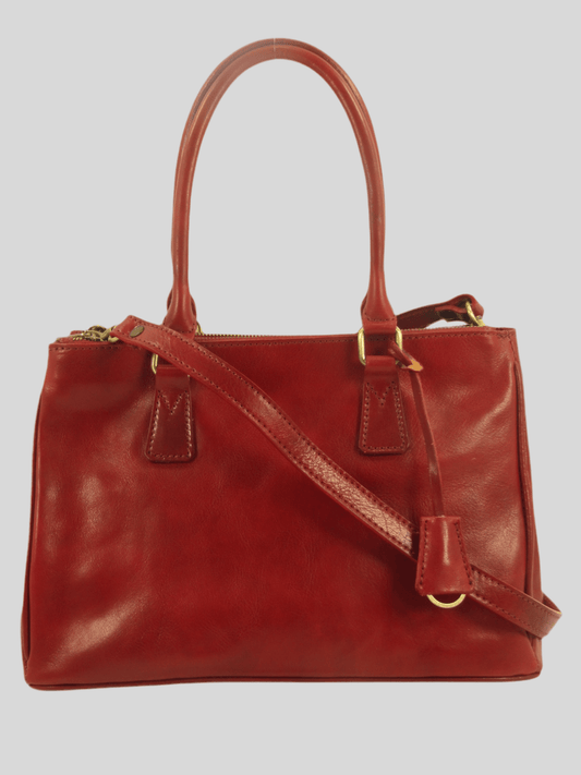 Bauletto in Cuoio tre scomparti  - Mahzel