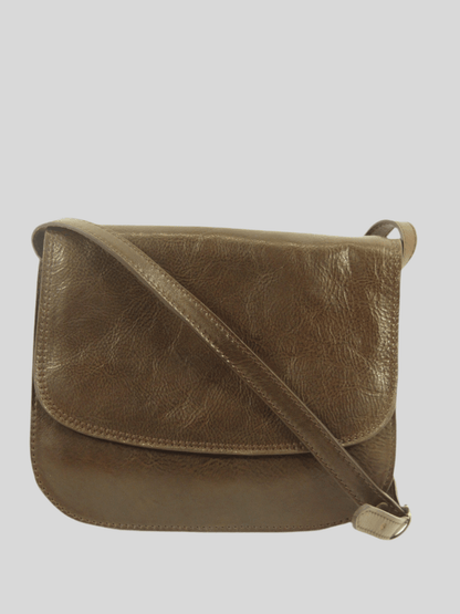 Messenger bag in cuoio conciato al vegetale - Mahzel