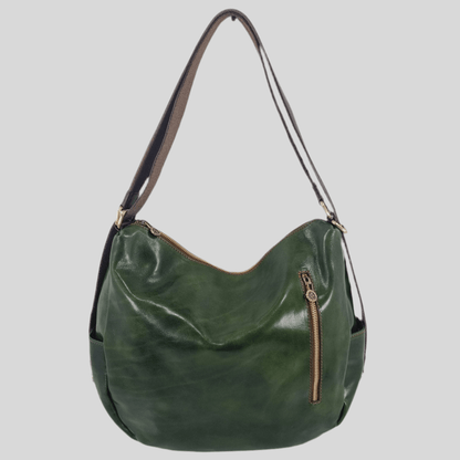 Borsa/ Zaino in cuoio al vegetale-Mahzel