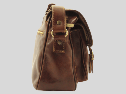 Messenger bag in cuoio con tracolla larga - Mahzel
