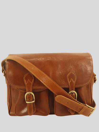 Messenger bag in cuoio con tracolla larga - Mahzel