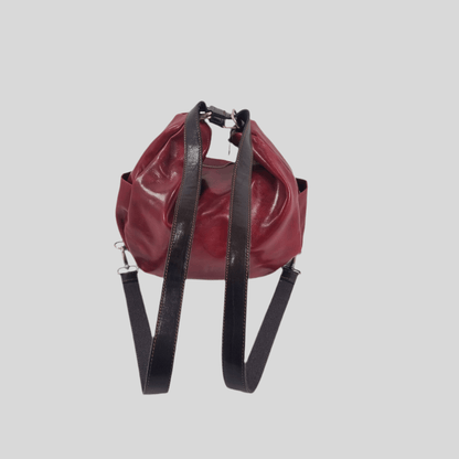 Borsa/ Zaino in cuoio al vegetale-Mahzel