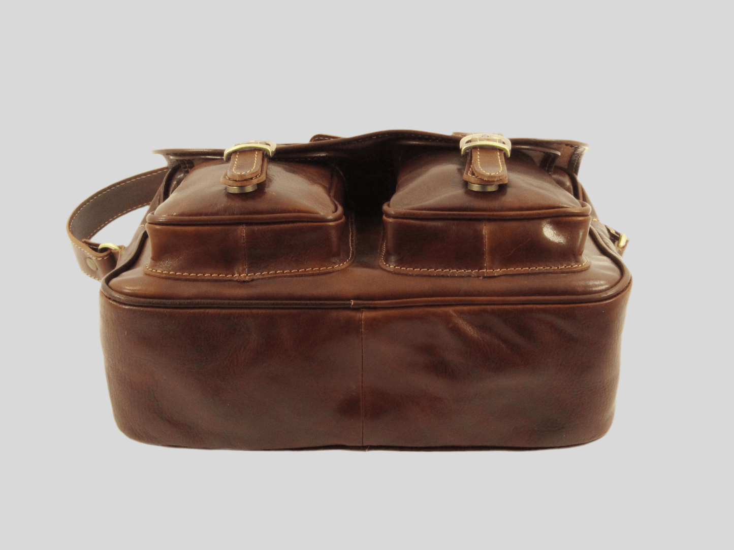 Messenger bag in cuoio con tracolla larga - Mahzel