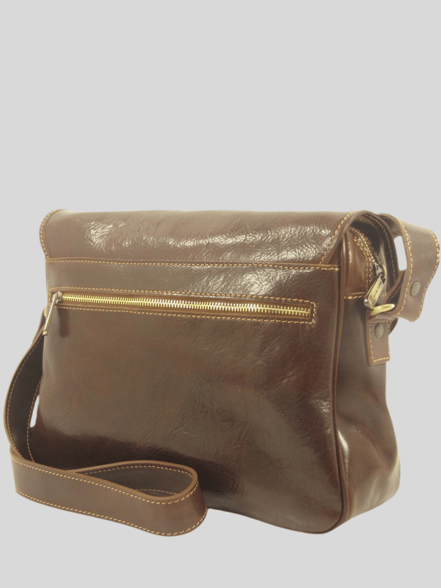 Messenger bag in cuoio con tracolla larga - Mahzel