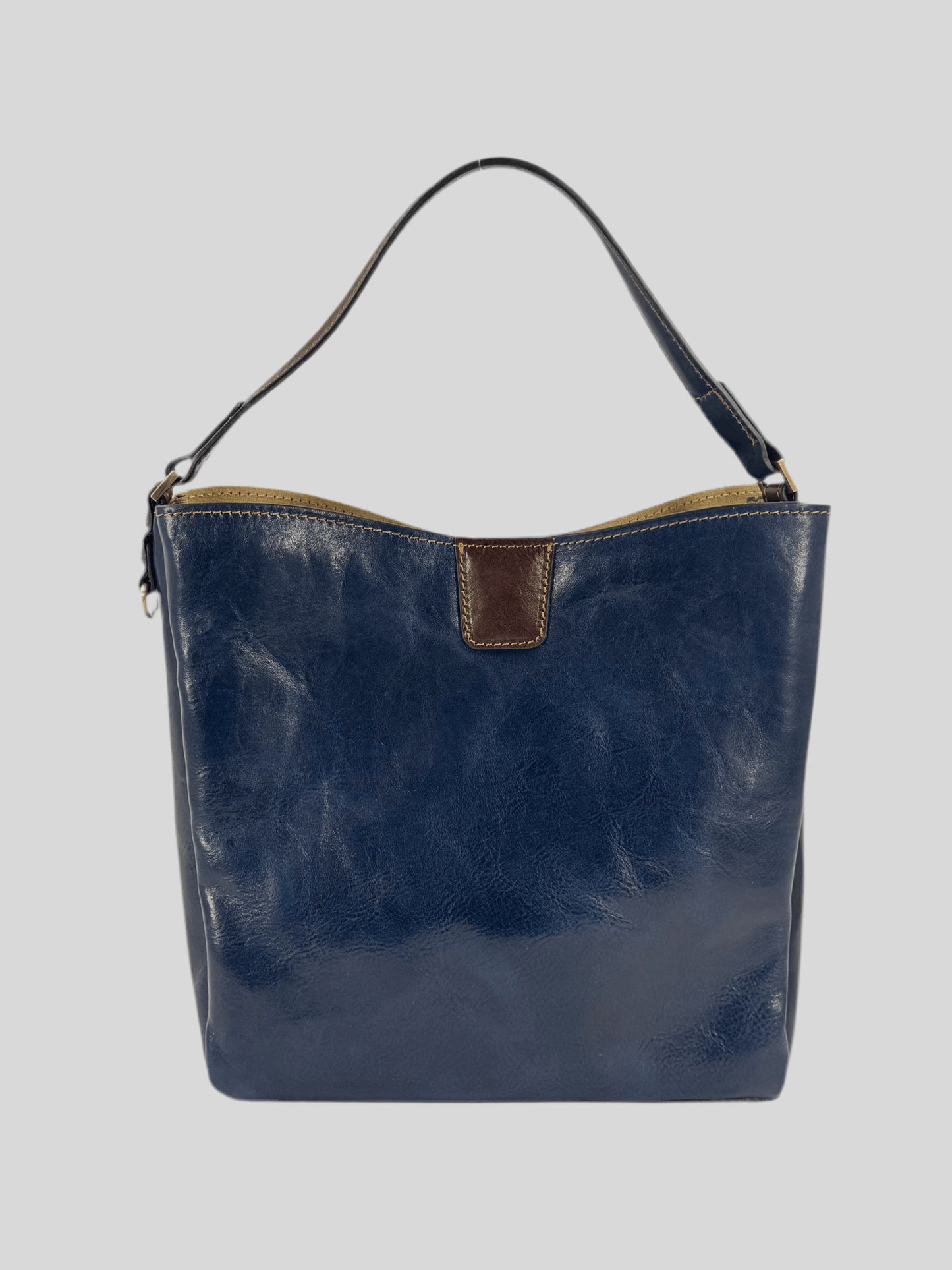 Borsa in cuoio con pochette