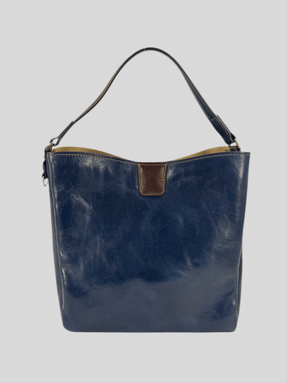 Borsa in cuoio con pochette