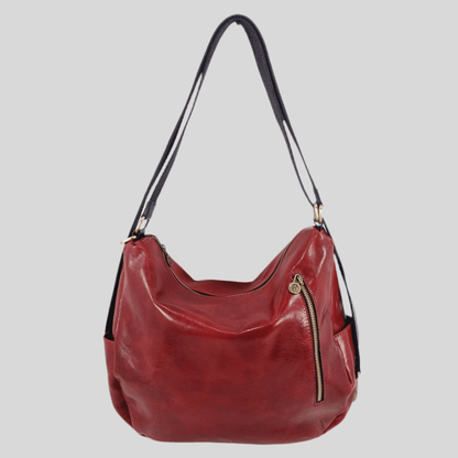 Borsa/ Zaino in cuoio al vegetale-Mahzel