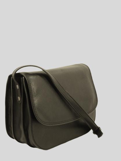 Messenger bag in cuoio conciato al vegetale - Mahzel
