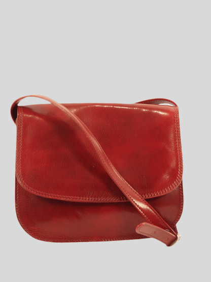 Messenger bag in cuoio conciato al vegetale - Mahzel
