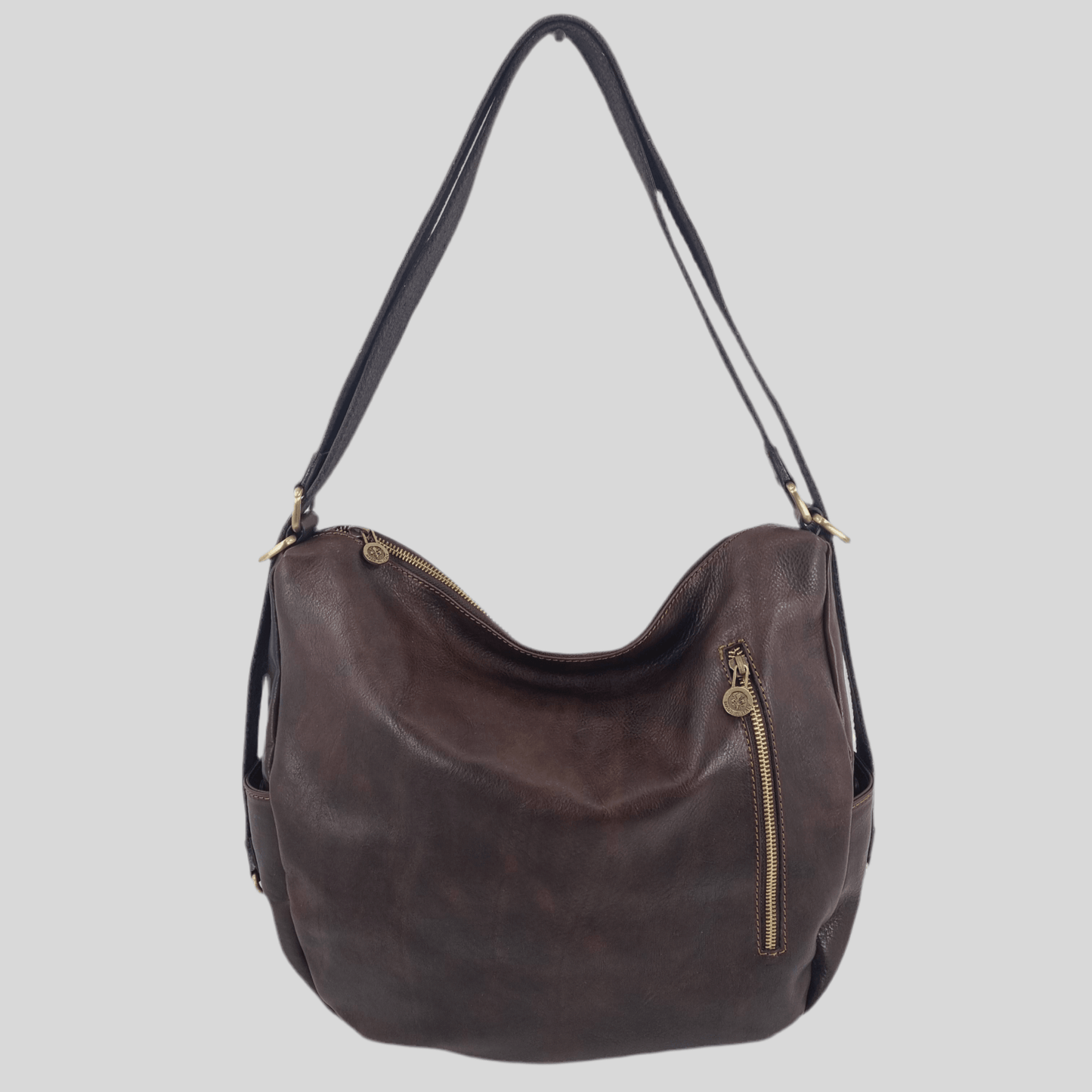 Borsa/ Zaino in cuoio al vegetale-Mahzel