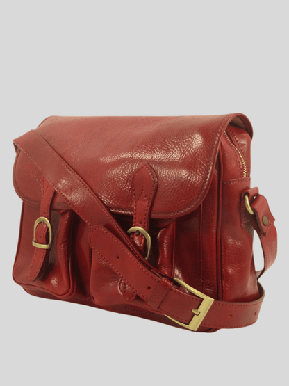Messenger bag in cuoio con tracolla larga - Mahzel