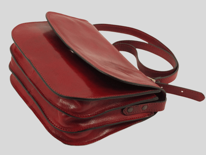 Messenger bag in cuoio conciato al vegetale - Mahzel