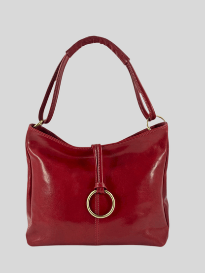 Borsa donna in cuoio tamponato a mano Made in Italy mahzel